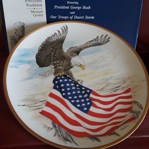 Plate - Commemorative Patriotic Eagle